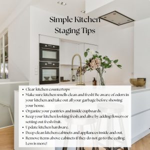Simple kitchen staging tips